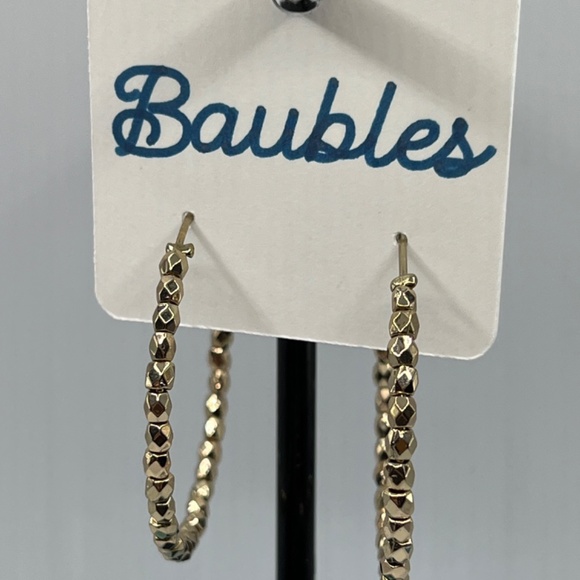 Baubles Hoop Gold Earrings $12 EA or Bundle 3/$20 - Picture 4 of 6